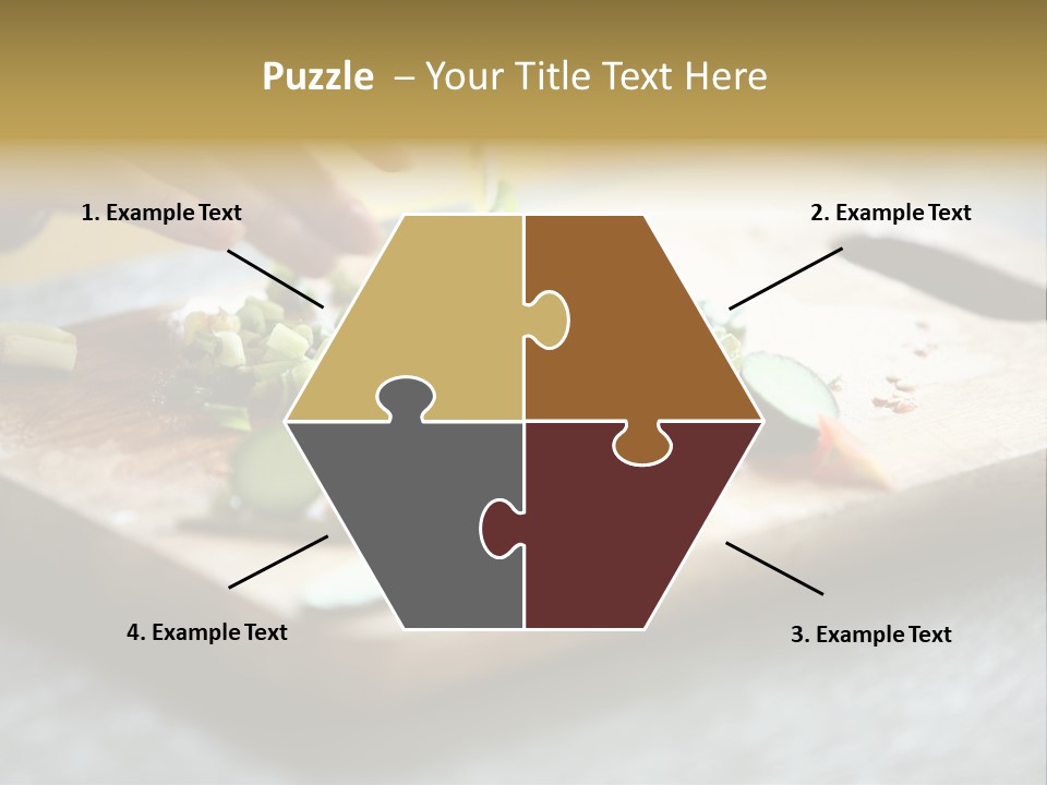 A Person Chopping Vegetables On A Cutting Board PowerPoint Template
