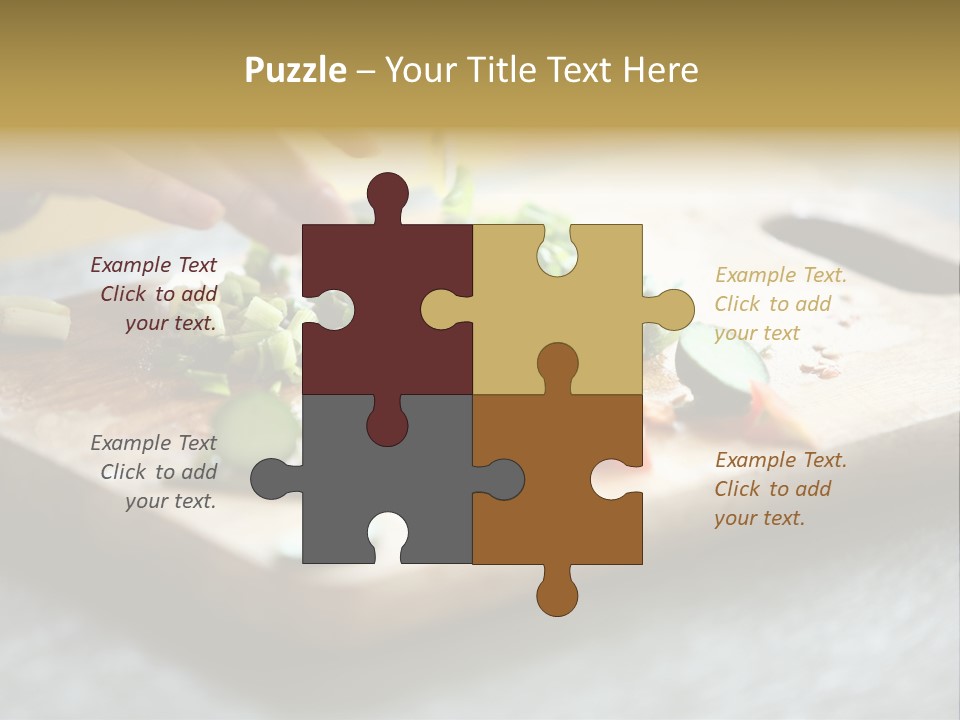 A Person Chopping Vegetables On A Cutting Board PowerPoint Template