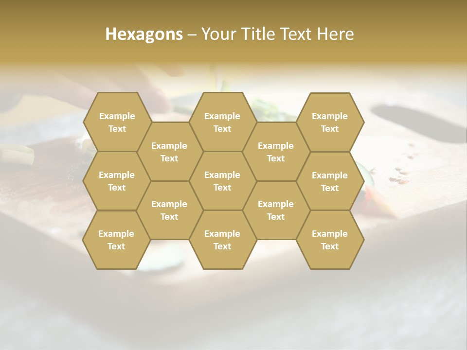 A Person Chopping Vegetables On A Cutting Board PowerPoint Template