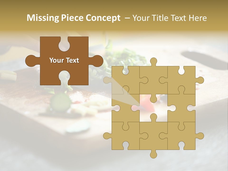 A Person Chopping Vegetables On A Cutting Board PowerPoint Template