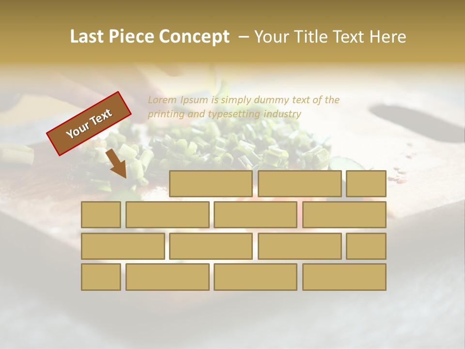 A Person Chopping Vegetables On A Cutting Board PowerPoint Template