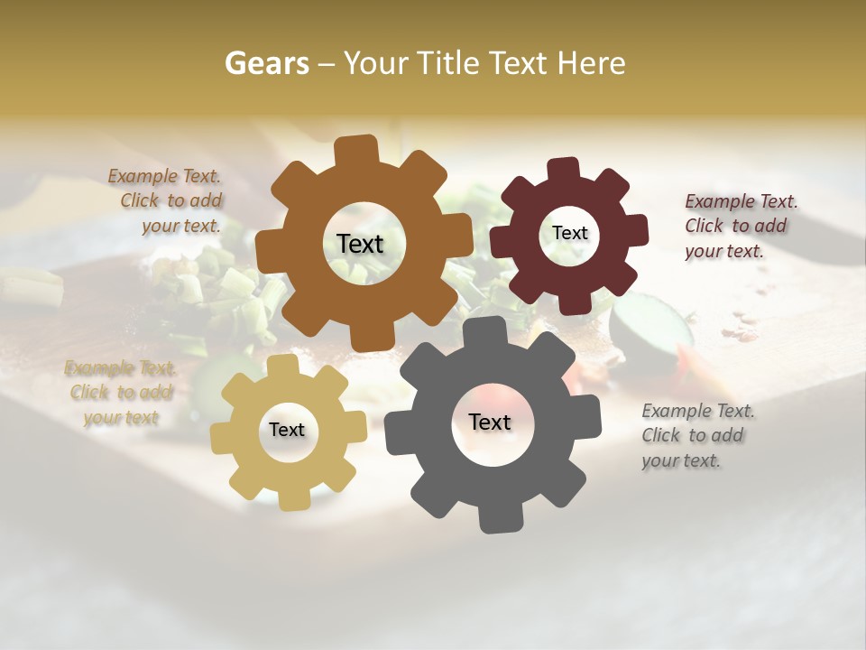 A Person Chopping Vegetables On A Cutting Board PowerPoint Template