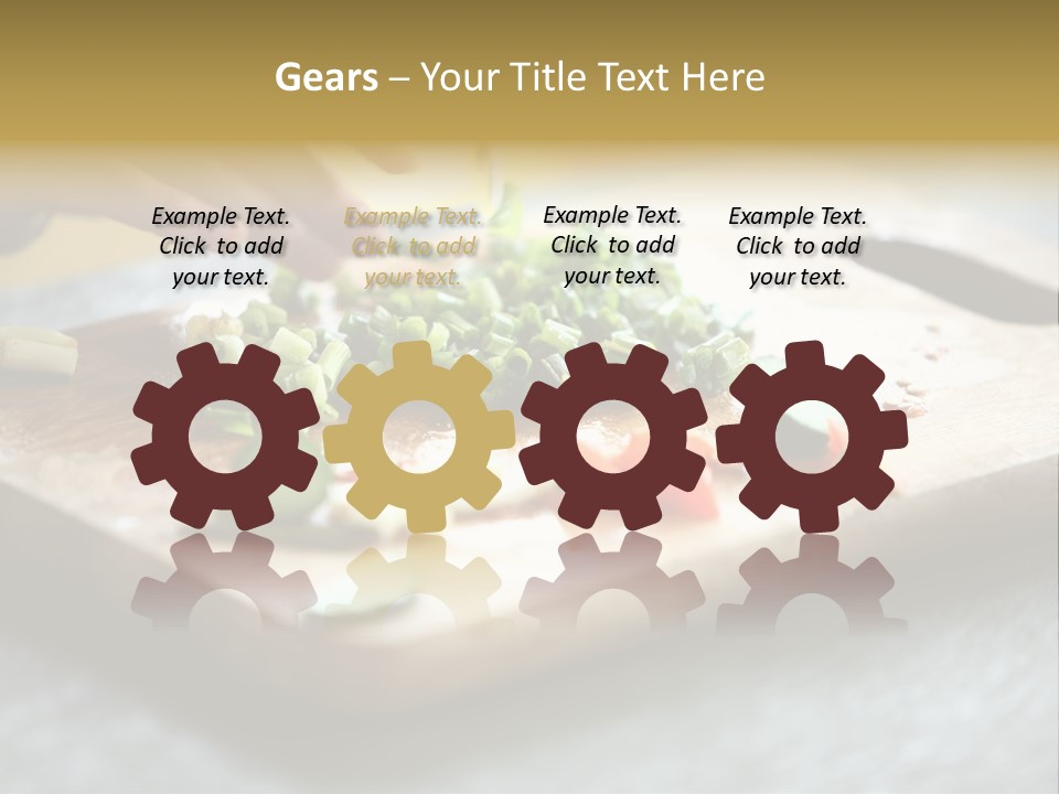 A Person Chopping Vegetables On A Cutting Board PowerPoint Template