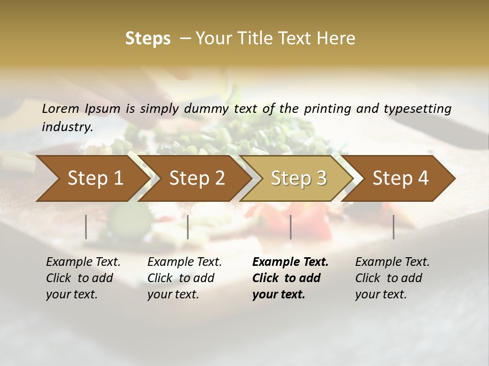 A Person Chopping Vegetables On A Cutting Board PowerPoint Template