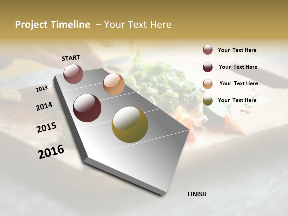 A Person Chopping Vegetables On A Cutting Board PowerPoint Template