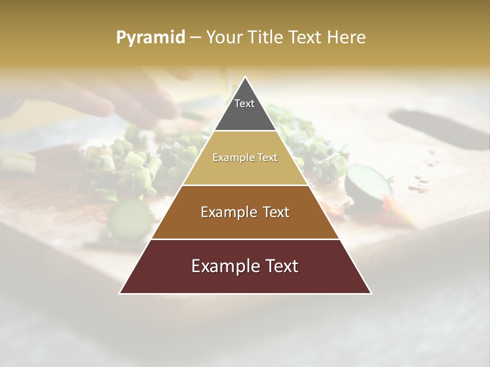 A Person Chopping Vegetables On A Cutting Board PowerPoint Template