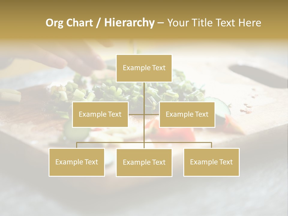 A Person Chopping Vegetables On A Cutting Board PowerPoint Template
