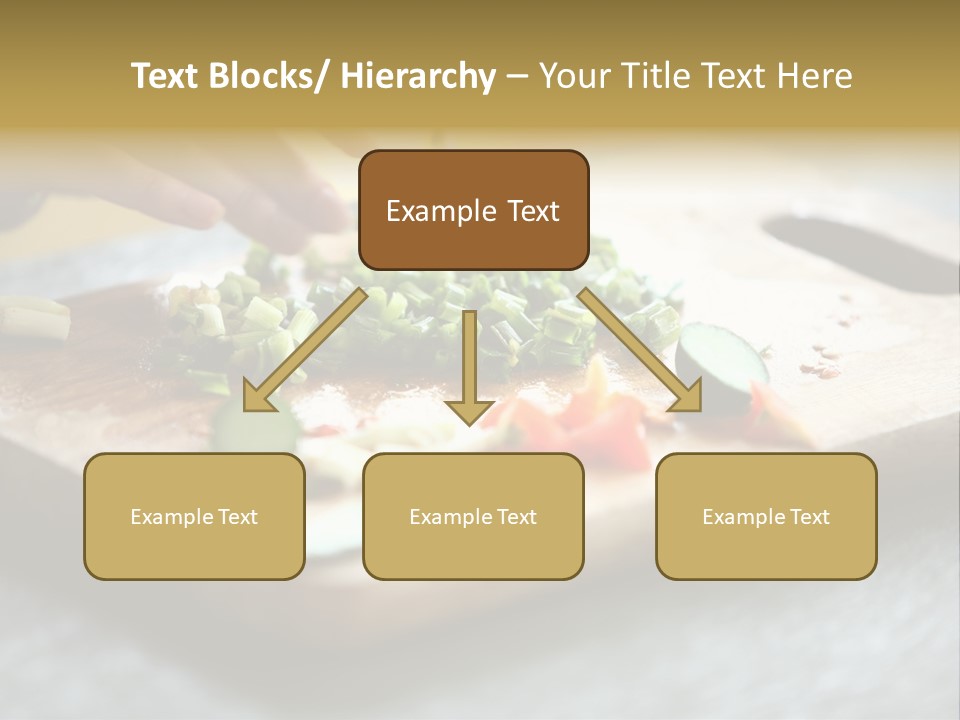 A Person Chopping Vegetables On A Cutting Board PowerPoint Template