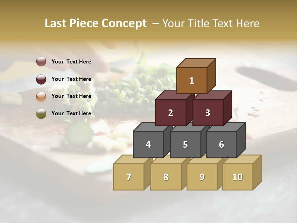 A Person Chopping Vegetables On A Cutting Board PowerPoint Template