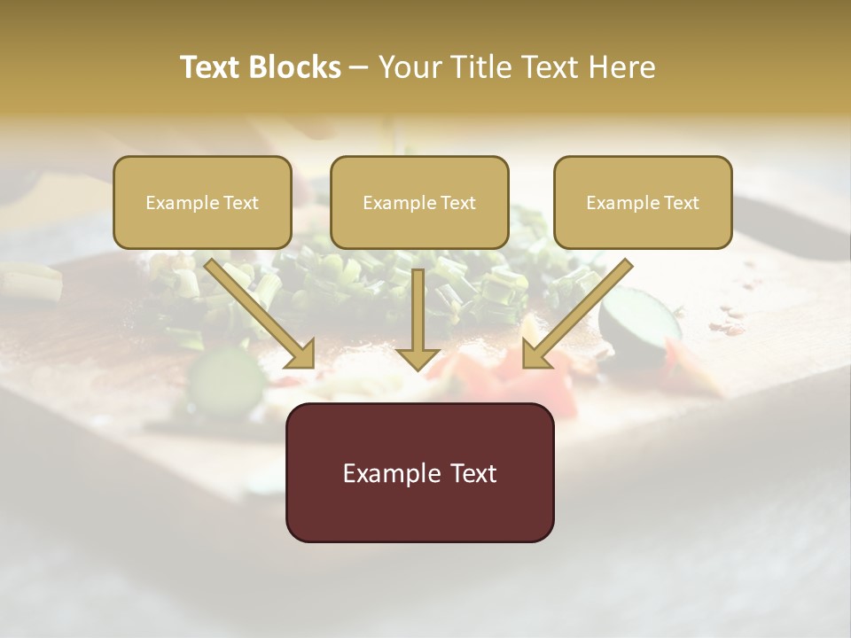 A Person Chopping Vegetables On A Cutting Board PowerPoint Template