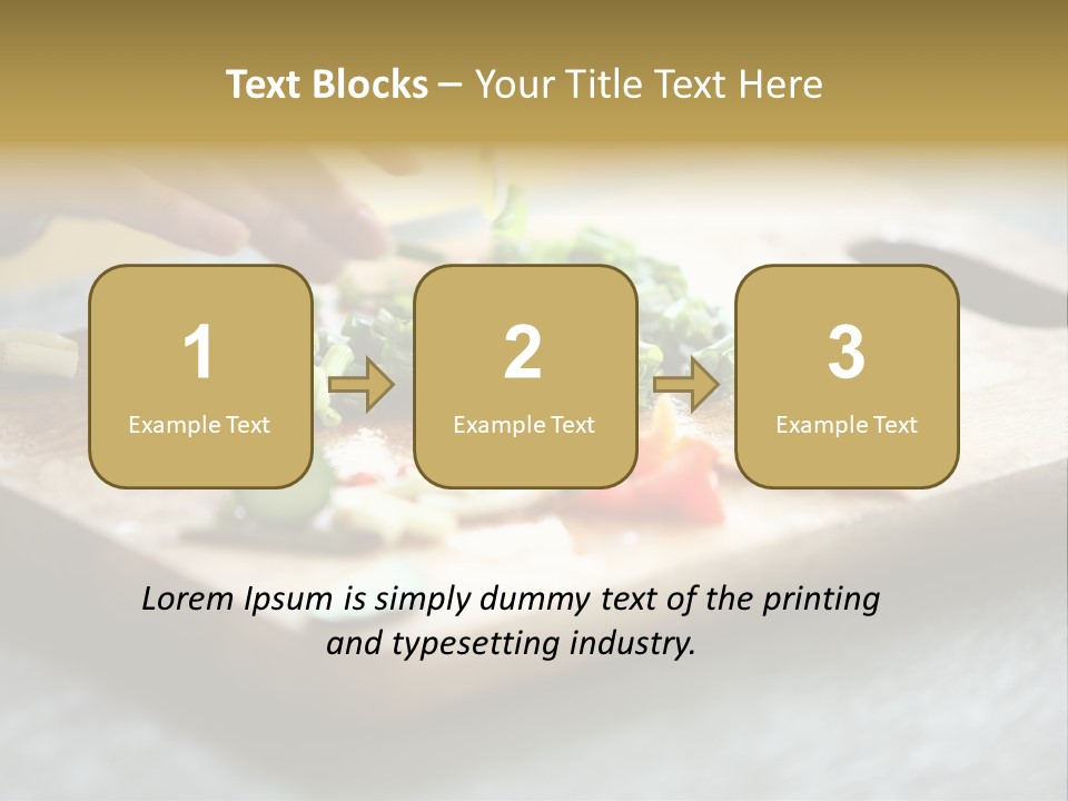 A Person Chopping Vegetables On A Cutting Board PowerPoint Template