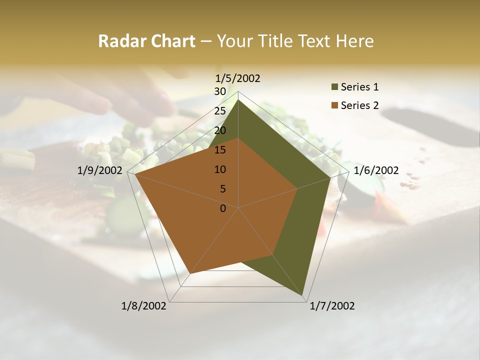 A Person Chopping Vegetables On A Cutting Board PowerPoint Template