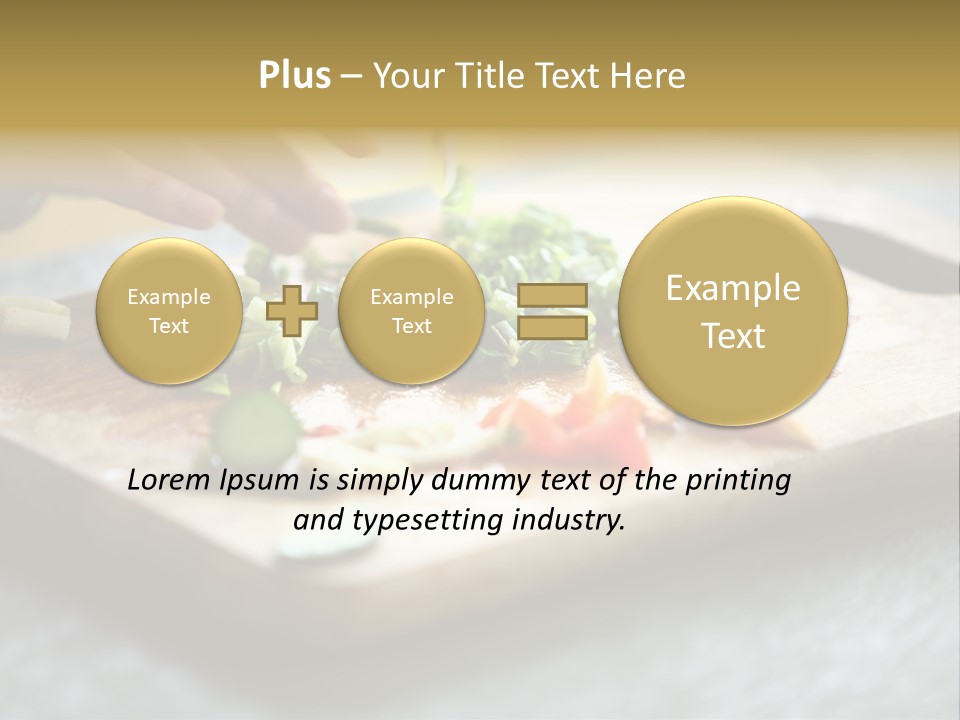 A Person Chopping Vegetables On A Cutting Board PowerPoint Template