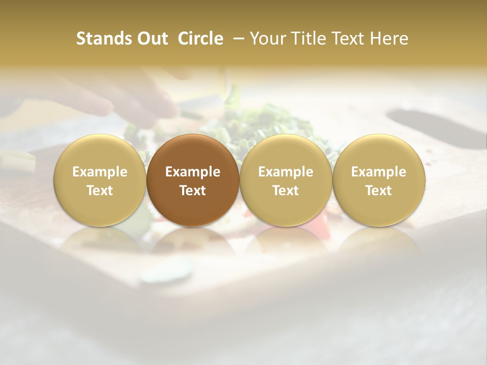A Person Chopping Vegetables On A Cutting Board PowerPoint Template