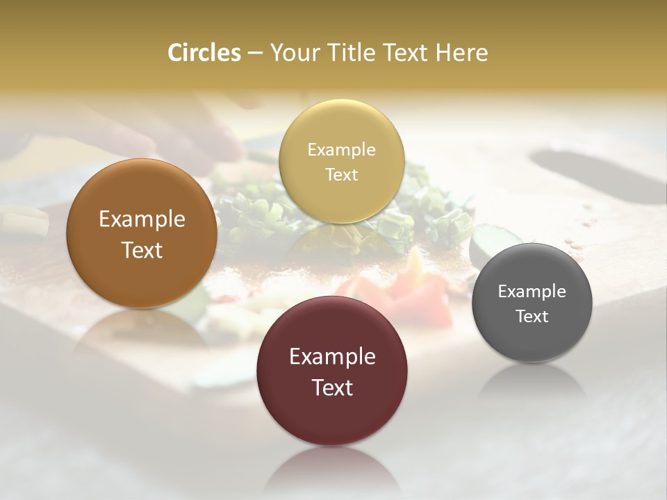 A Person Chopping Vegetables On A Cutting Board PowerPoint Template