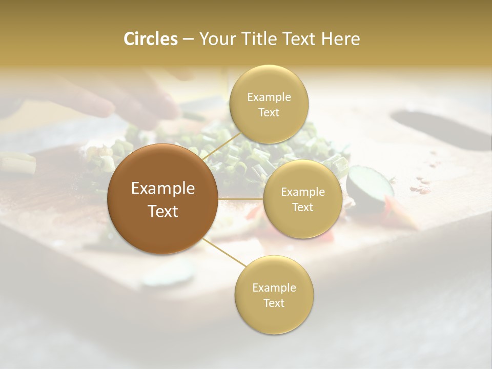 A Person Chopping Vegetables On A Cutting Board PowerPoint Template