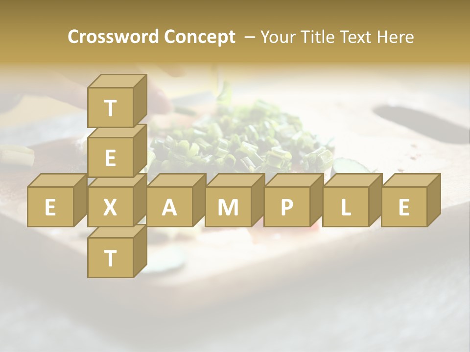 A Person Chopping Vegetables On A Cutting Board PowerPoint Template