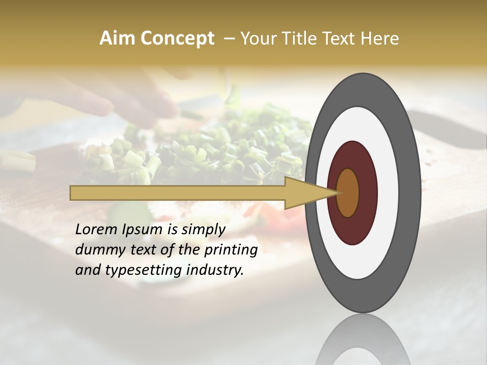 A Person Chopping Vegetables On A Cutting Board PowerPoint Template