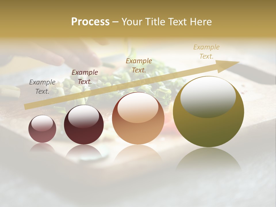 A Person Chopping Vegetables On A Cutting Board PowerPoint Template