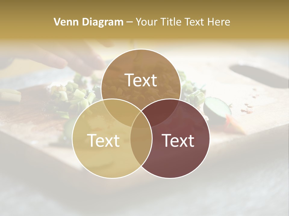 A Person Chopping Vegetables On A Cutting Board PowerPoint Template