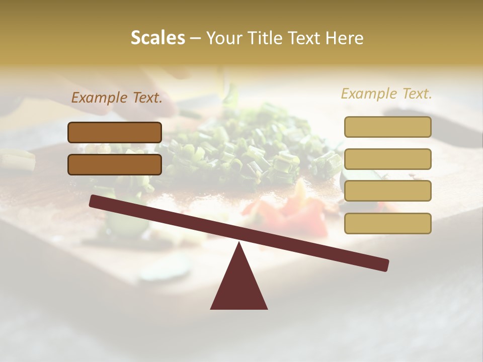 A Person Chopping Vegetables On A Cutting Board PowerPoint Template
