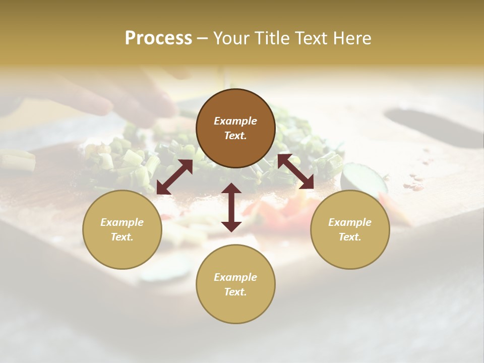 A Person Chopping Vegetables On A Cutting Board PowerPoint Template
