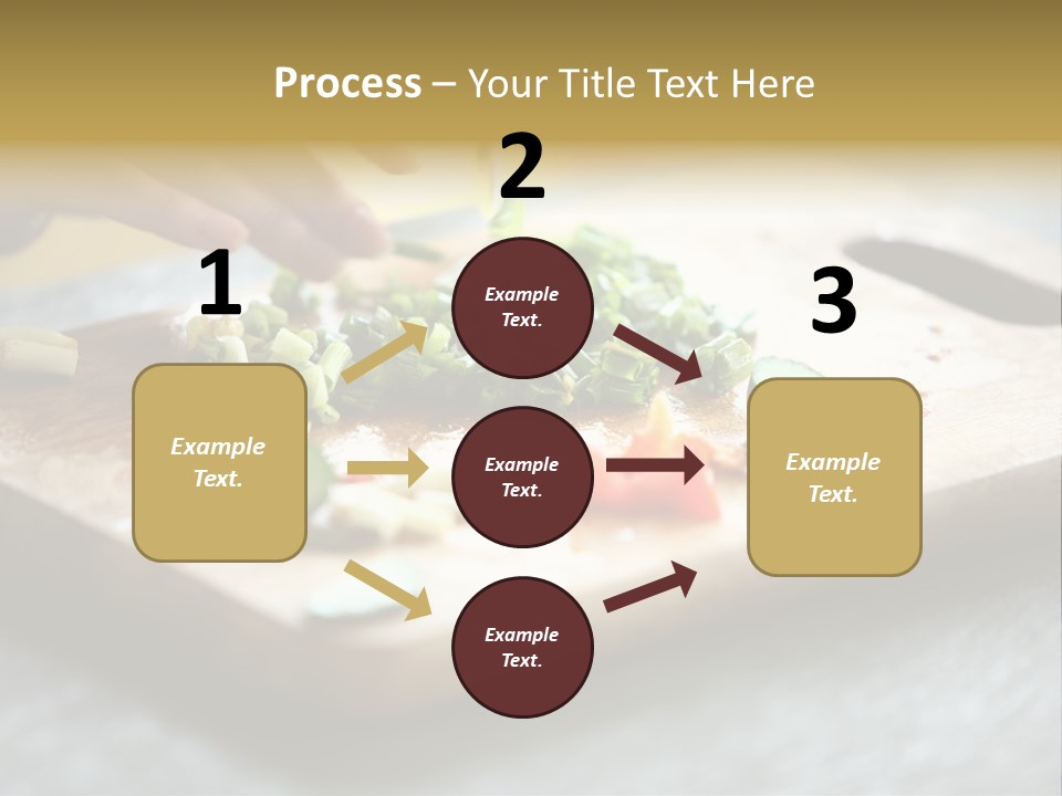 A Person Chopping Vegetables On A Cutting Board PowerPoint Template
