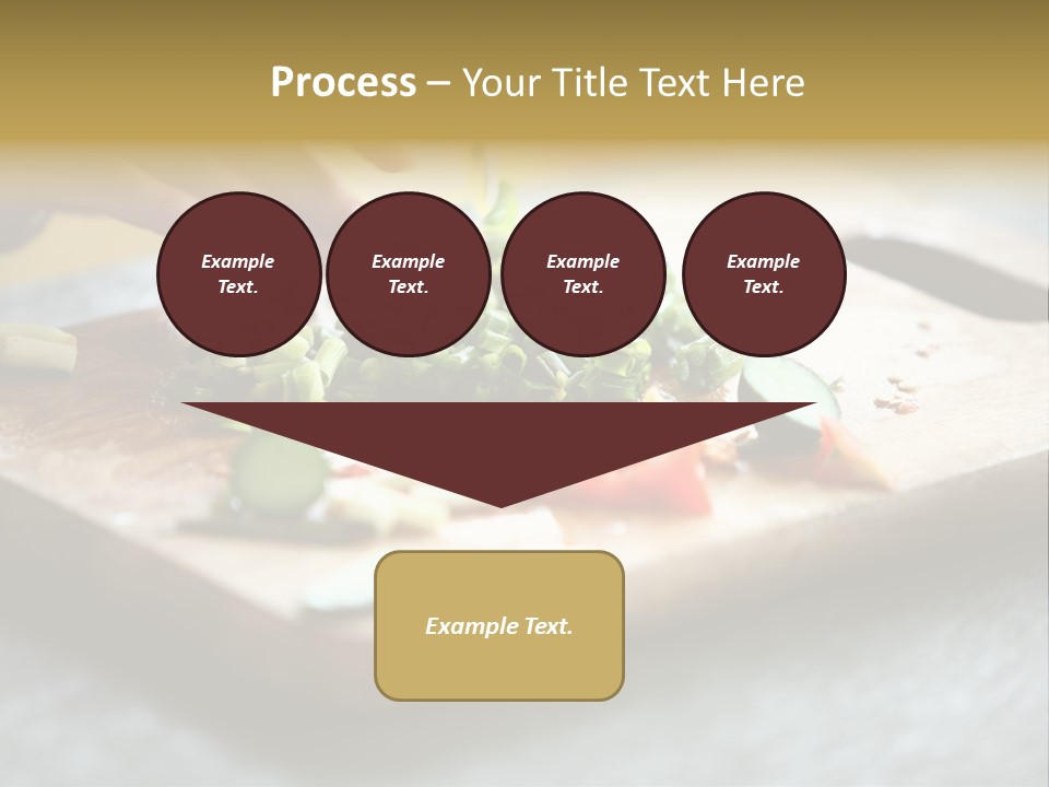 A Person Chopping Vegetables On A Cutting Board PowerPoint Template