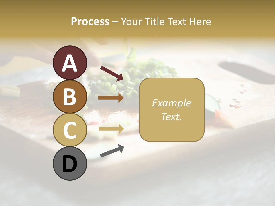 A Person Chopping Vegetables On A Cutting Board PowerPoint Template