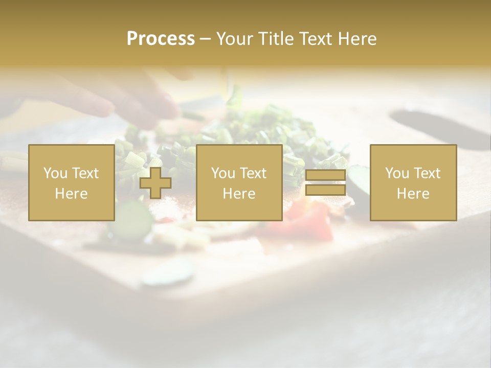 A Person Chopping Vegetables On A Cutting Board PowerPoint Template