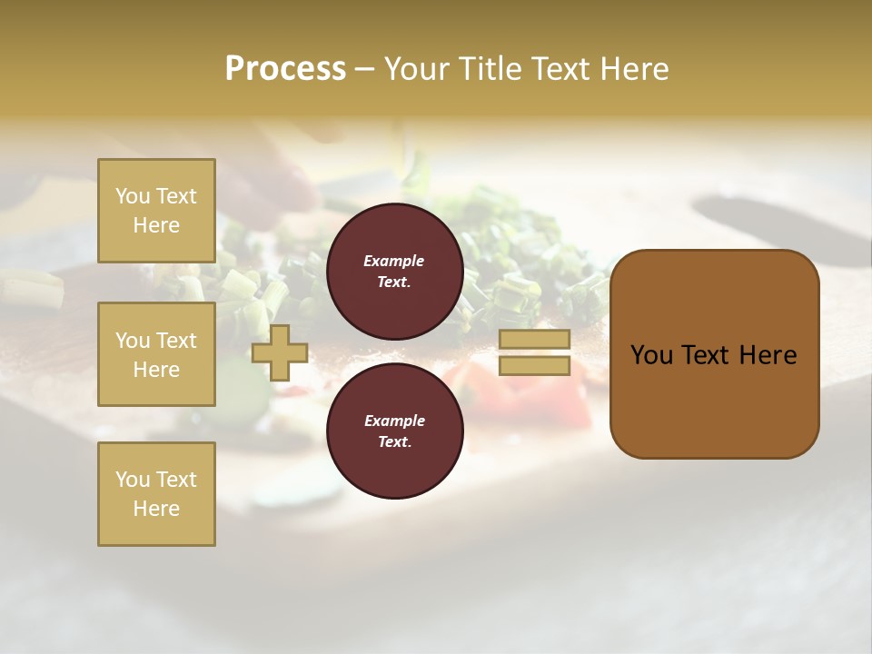 A Person Chopping Vegetables On A Cutting Board PowerPoint Template