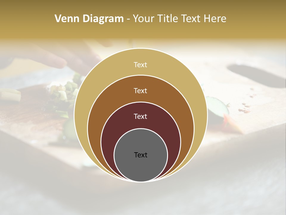 A Person Chopping Vegetables On A Cutting Board PowerPoint Template
