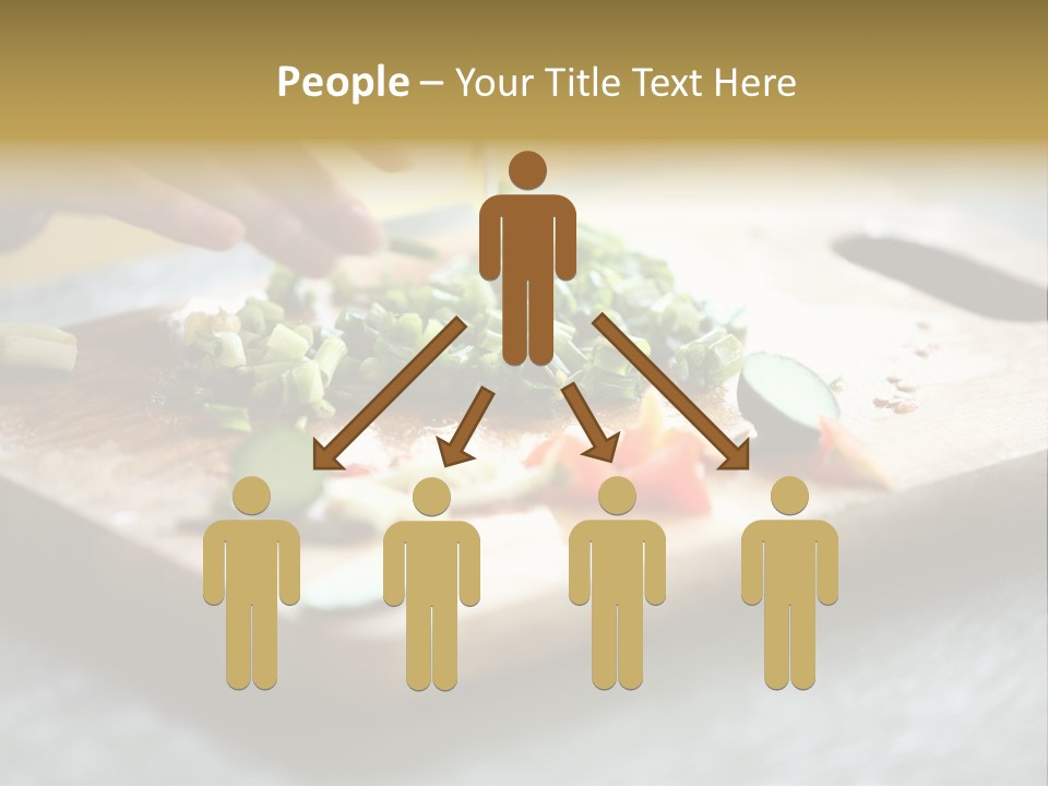 A Person Chopping Vegetables On A Cutting Board PowerPoint Template