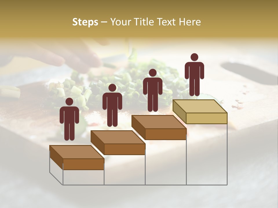 A Person Chopping Vegetables On A Cutting Board PowerPoint Template