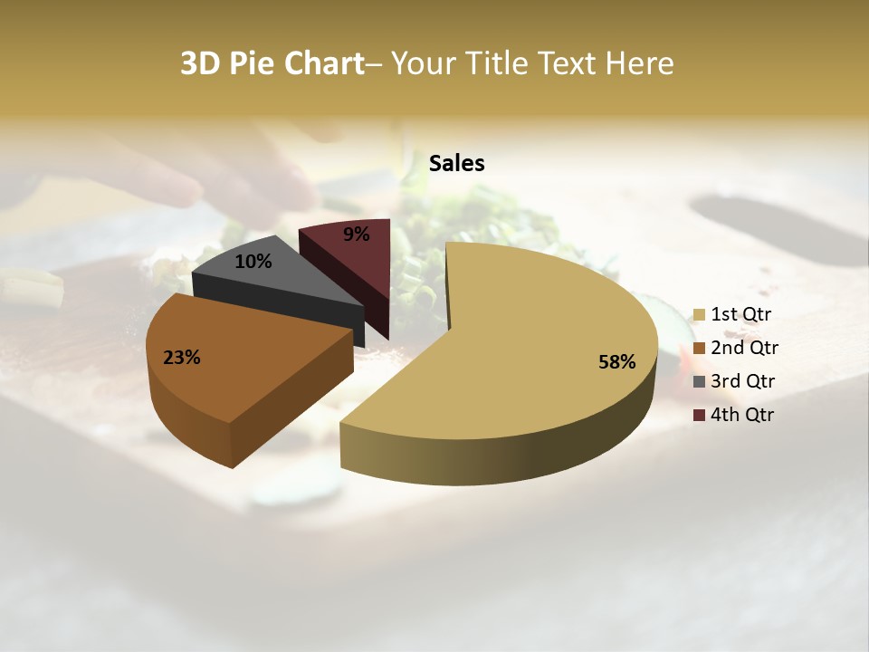 A Person Chopping Vegetables On A Cutting Board PowerPoint Template