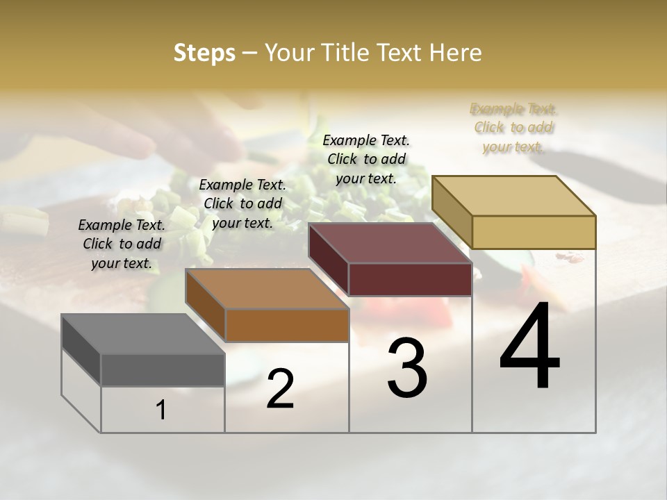 A Person Chopping Vegetables On A Cutting Board PowerPoint Template