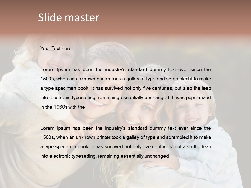 Parent Caucasian Happiness PowerPoint Template