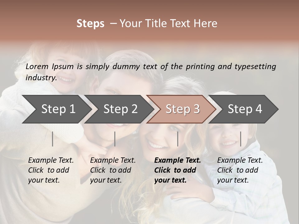 Parent Caucasian Happiness PowerPoint Template