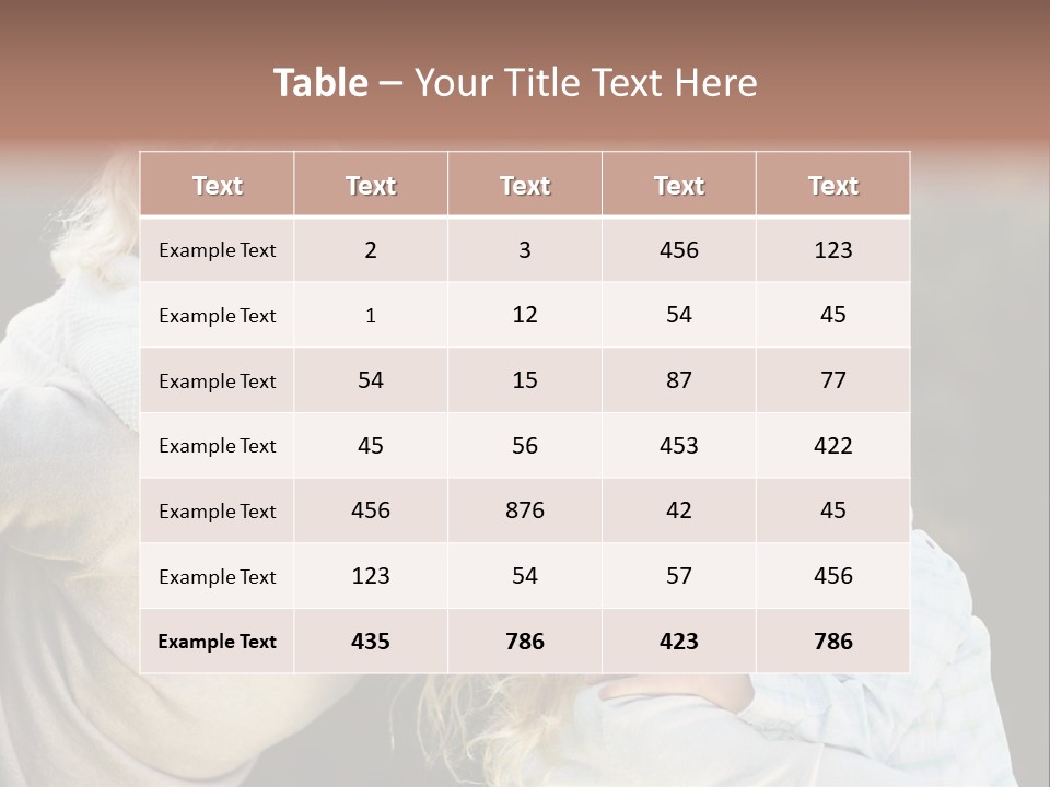 Parent Caucasian Happiness PowerPoint Template