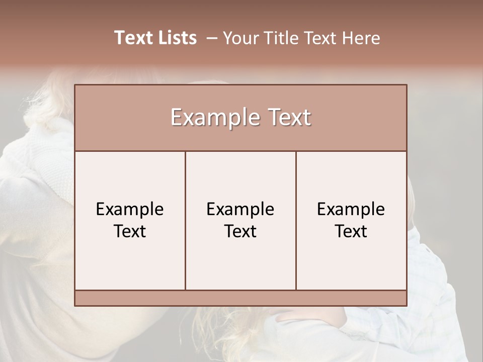 Parent Caucasian Happiness PowerPoint Template