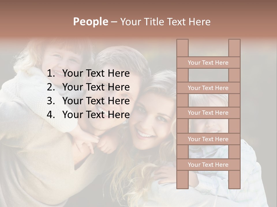 Parent Caucasian Happiness PowerPoint Template