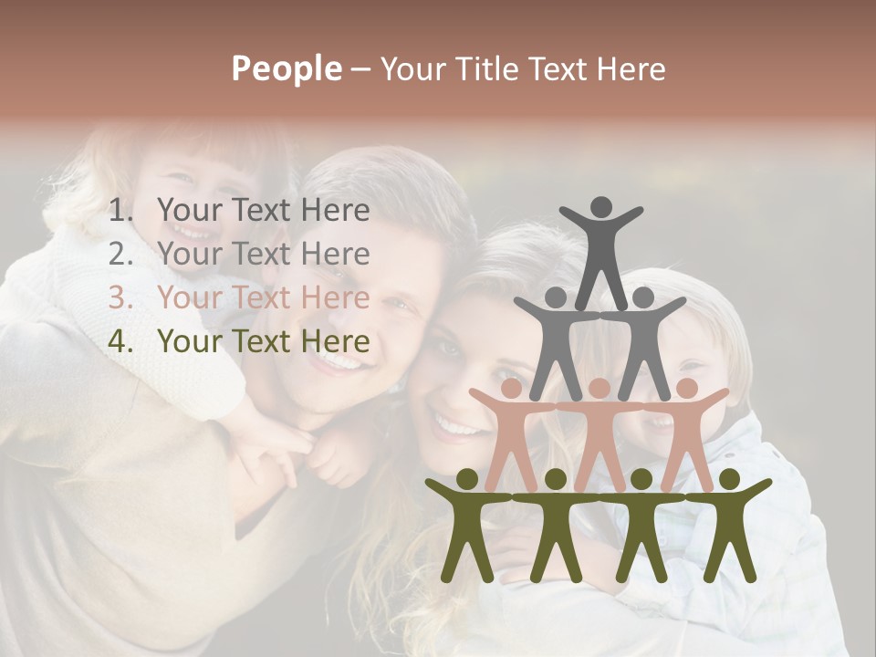 Parent Caucasian Happiness PowerPoint Template