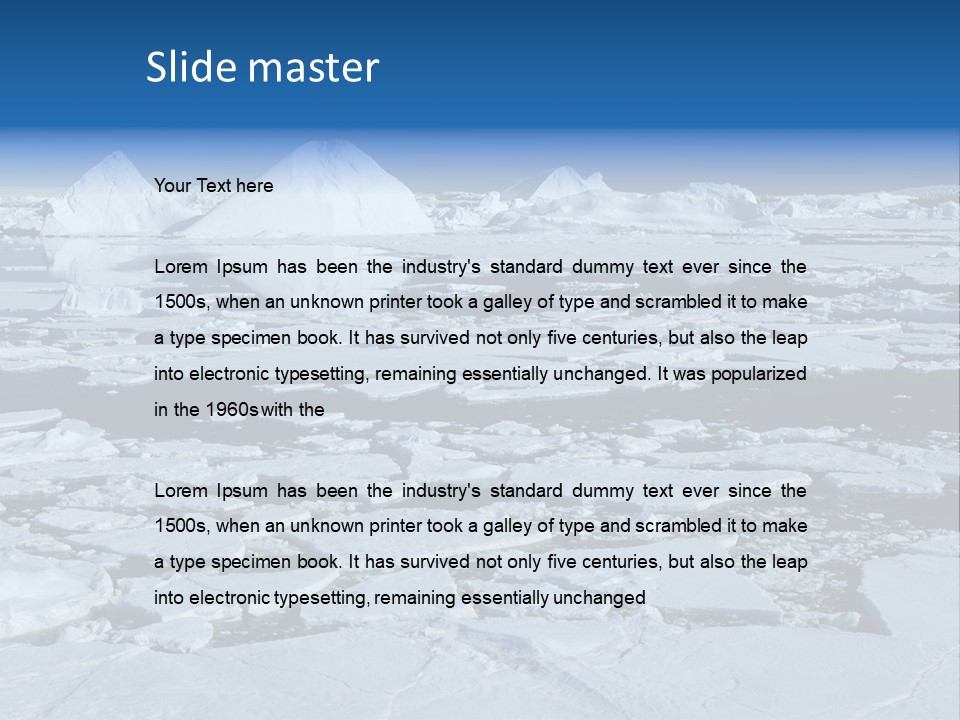 Atlantic Mountains Shadow PowerPoint Template