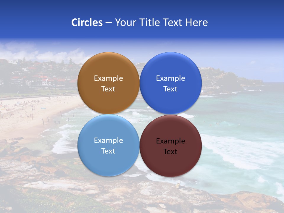 Bronte Beach Sea Beach Australia PowerPoint Template