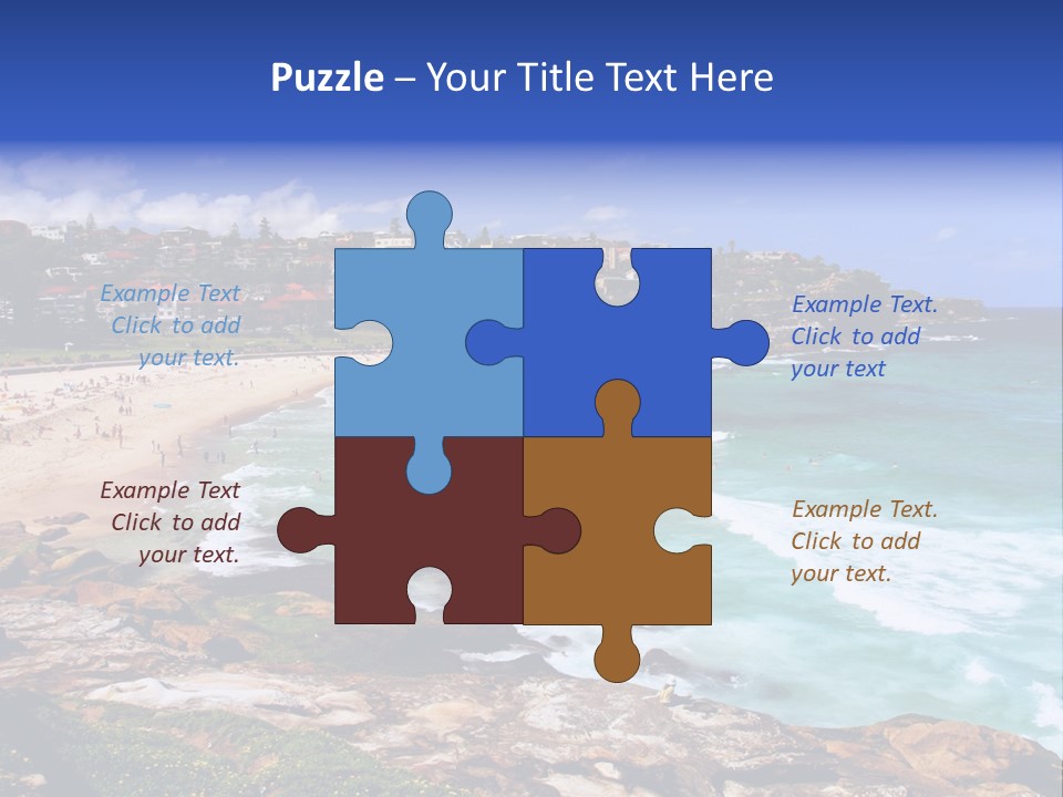 Bronte Beach Sea Beach Australia PowerPoint Template