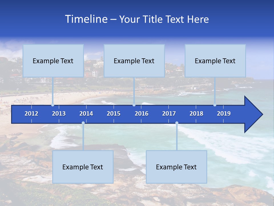 Bronte Beach Sea Beach Australia PowerPoint Template