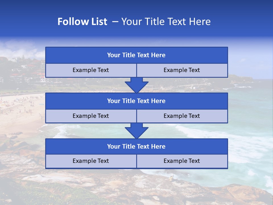 Bronte Beach Sea Beach Australia PowerPoint Template