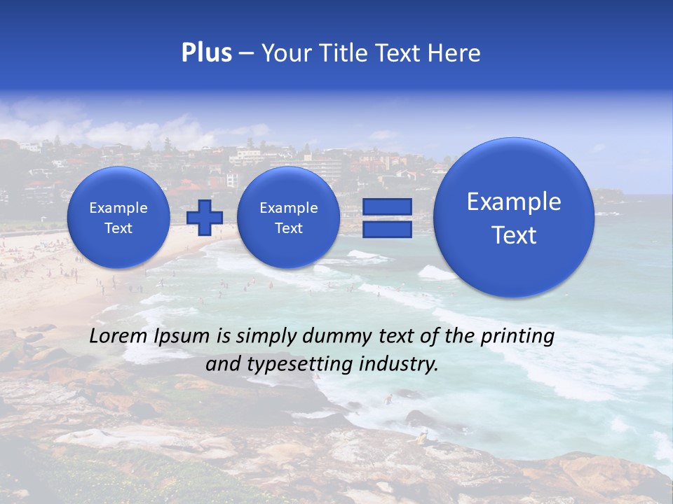 Bronte Beach Sea Beach Australia PowerPoint Template