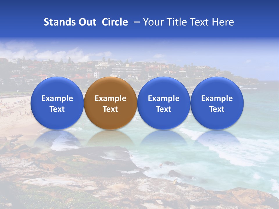 Bronte Beach Sea Beach Australia PowerPoint Template