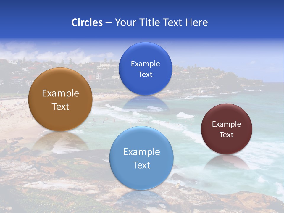 Bronte Beach Sea Beach Australia PowerPoint Template